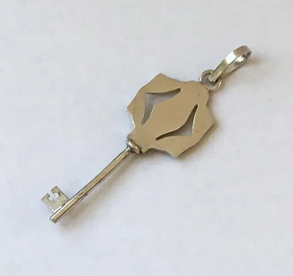 Sterling Silver Key Pendant - image 3