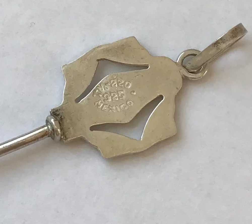 Sterling Silver Key Pendant - image 4