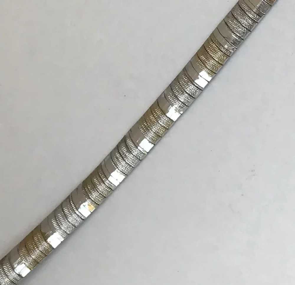 Vintage Omega Sterling silver Vermeil Bracelet - image 3