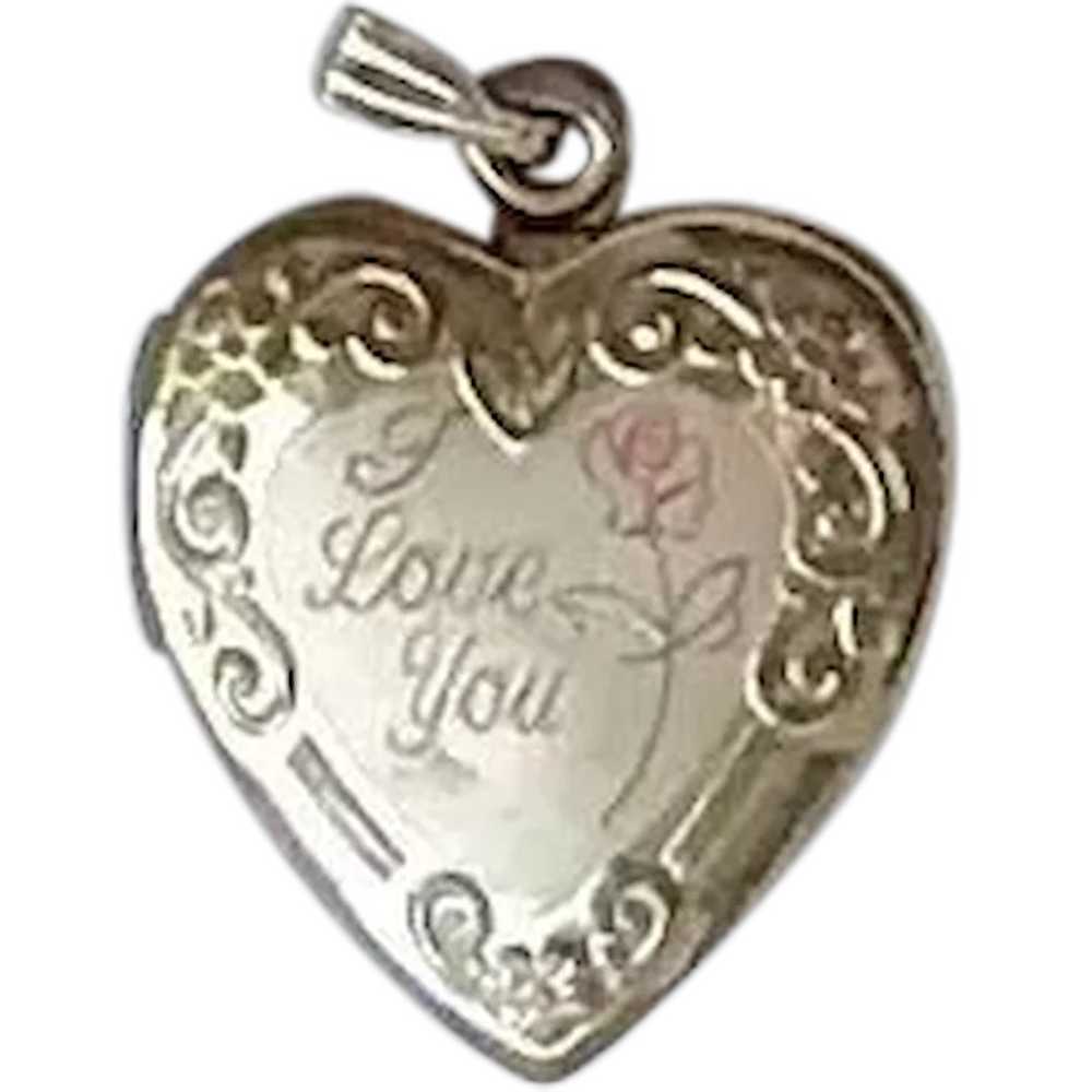 "I Love You" Heart Locket - image 1