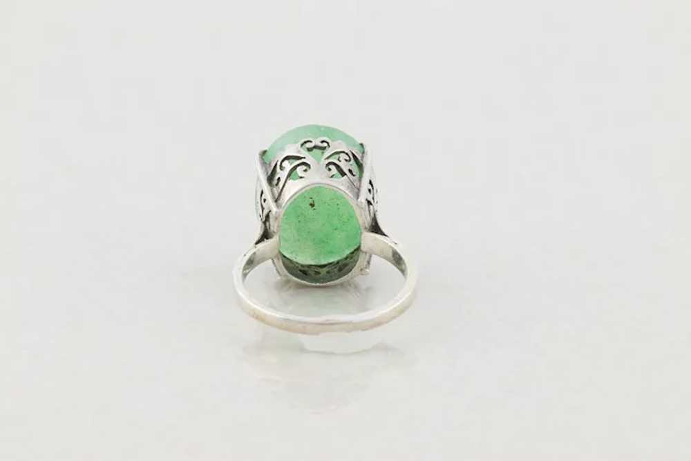 Sterling Silver Aventurine Ring size 9 1/2 - image 7