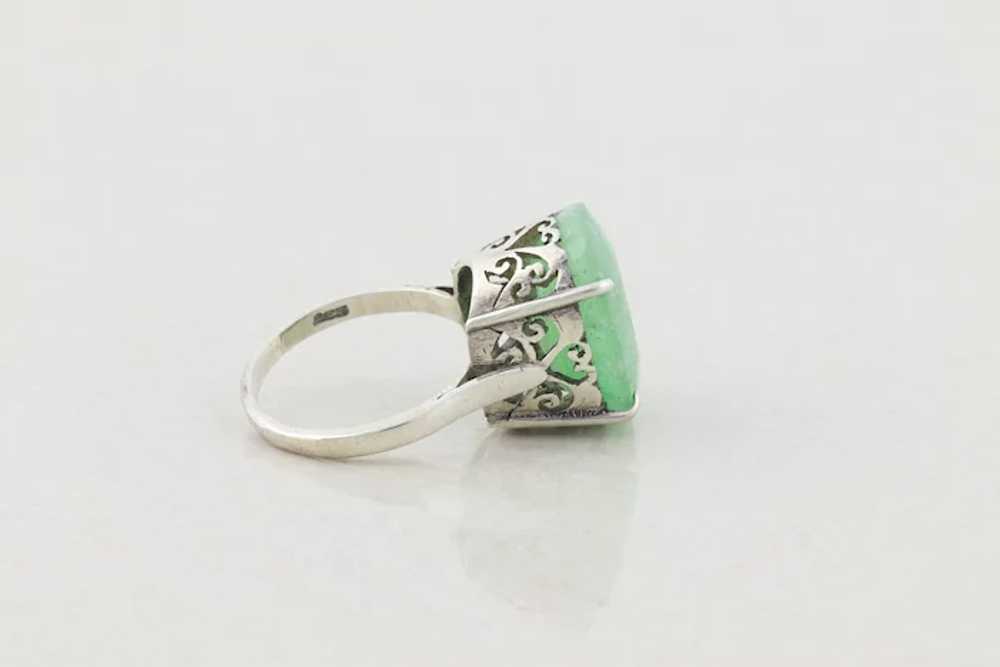 Sterling Silver Aventurine Ring size 9 1/2 - image 8