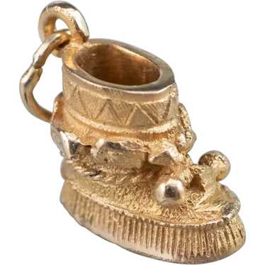 10 Karat Gold Mukluk Boot Charm - image 1