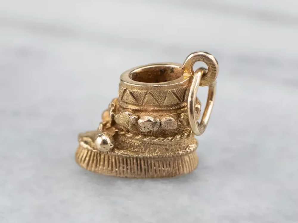 10 Karat Gold Mukluk Boot Charm - image 3