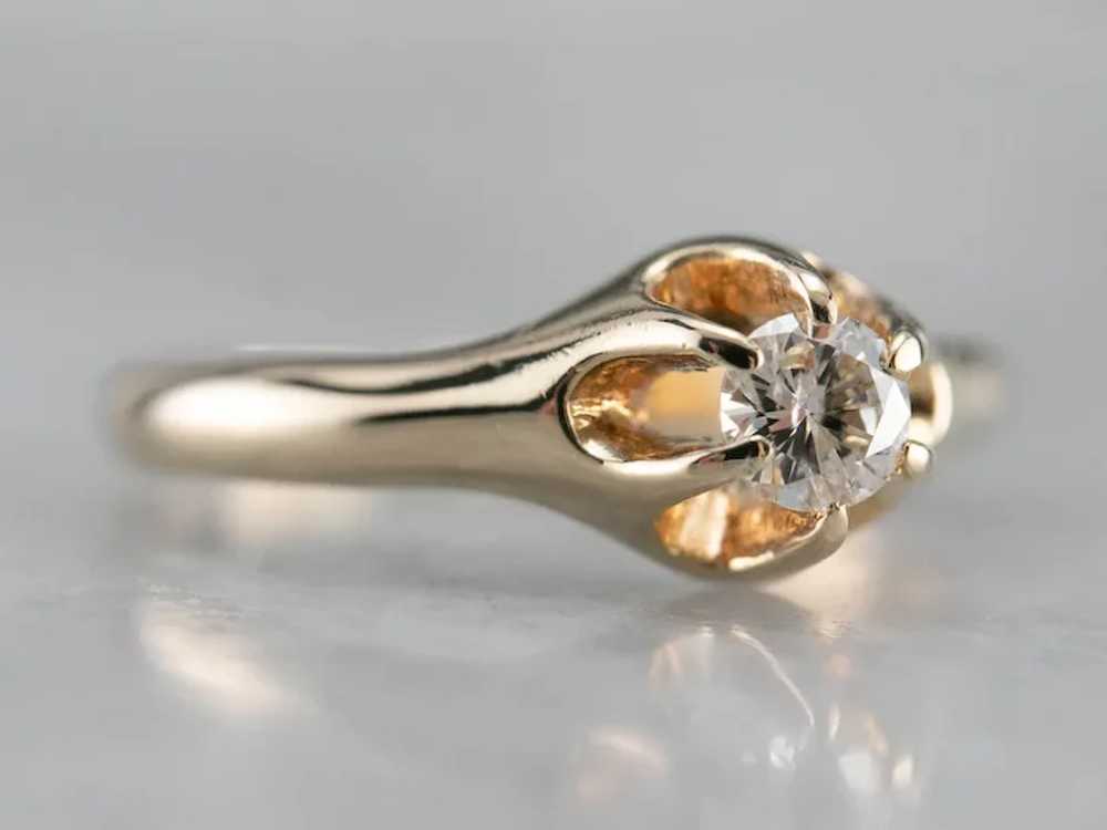 Buttercup Diamond Solitaire Ring - image 2