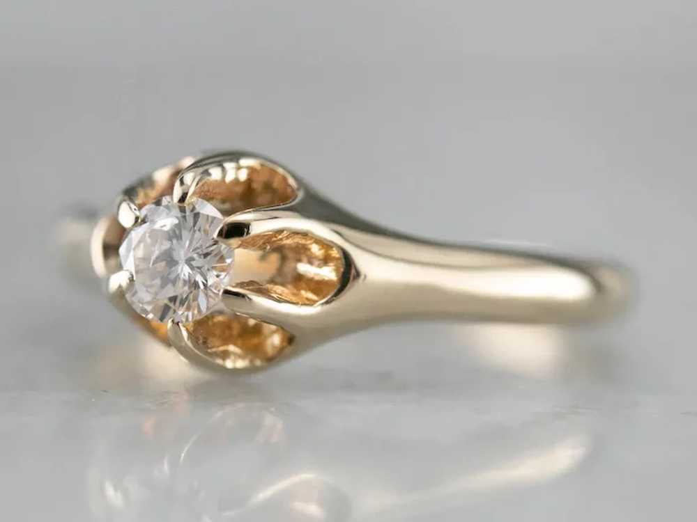 Buttercup Diamond Solitaire Ring - image 3