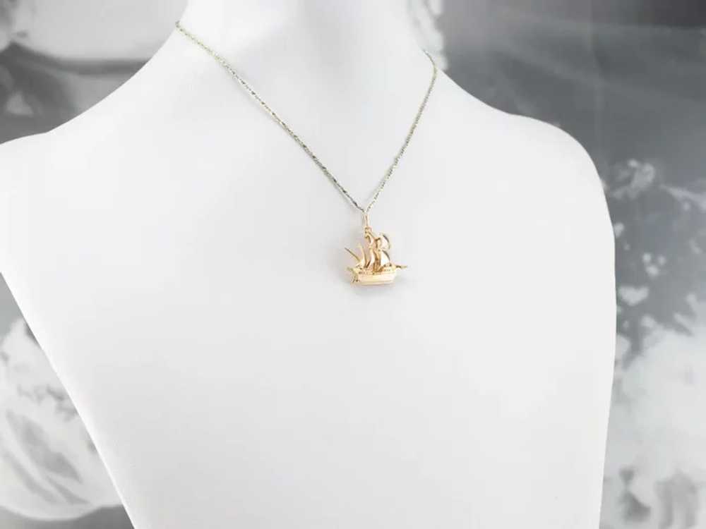 Spanish Galleon Ship Pendant - image 10