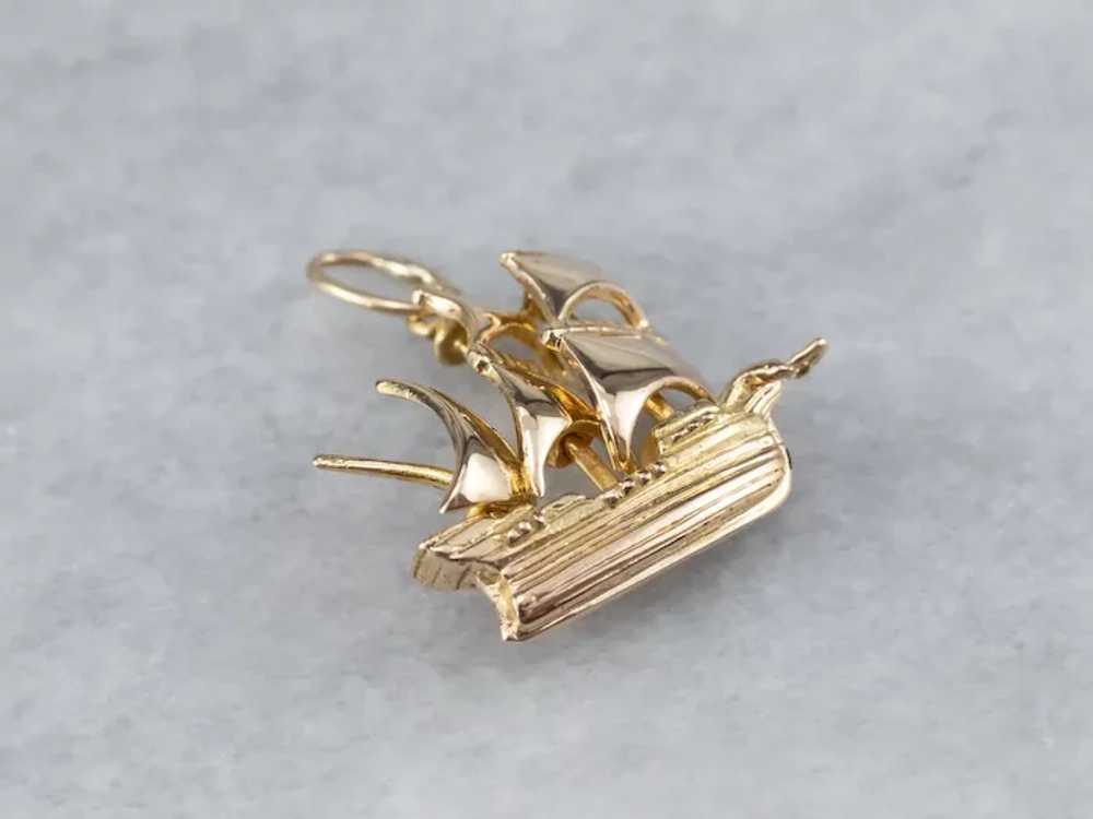 Spanish Galleon Ship Pendant - image 4