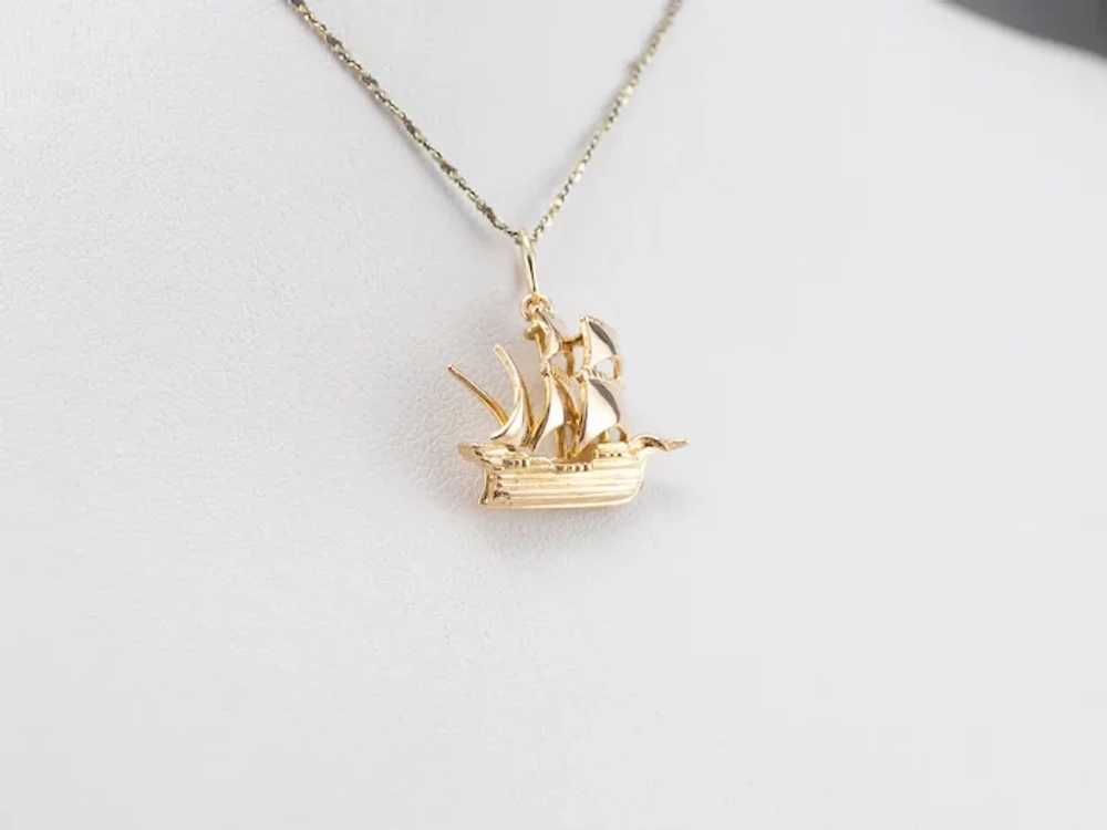 Spanish Galleon Ship Pendant - image 8