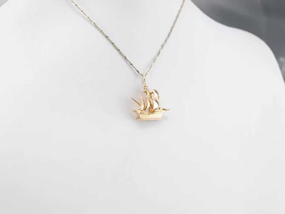 Spanish Galleon Ship Pendant - image 9