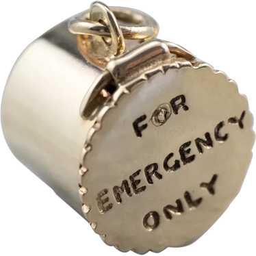 For Emergency Only 14 Karat Gold Charm