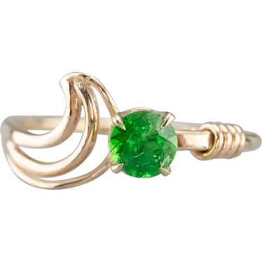 Modernist Green Garnet Ring - image 1