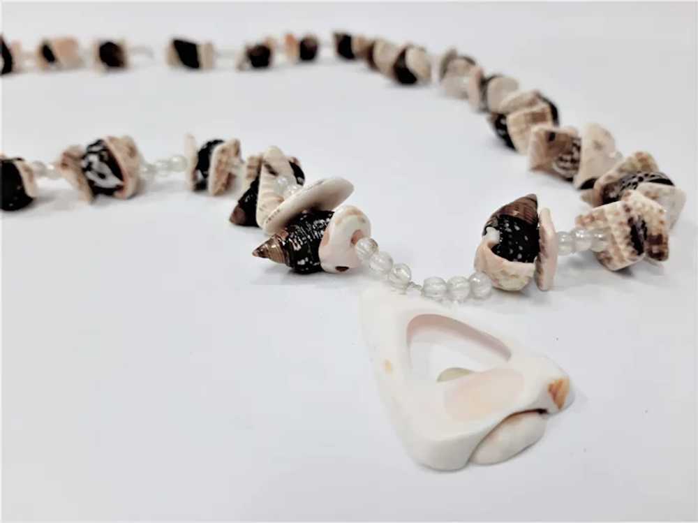 Vintage shells and mussels necklace - image 5