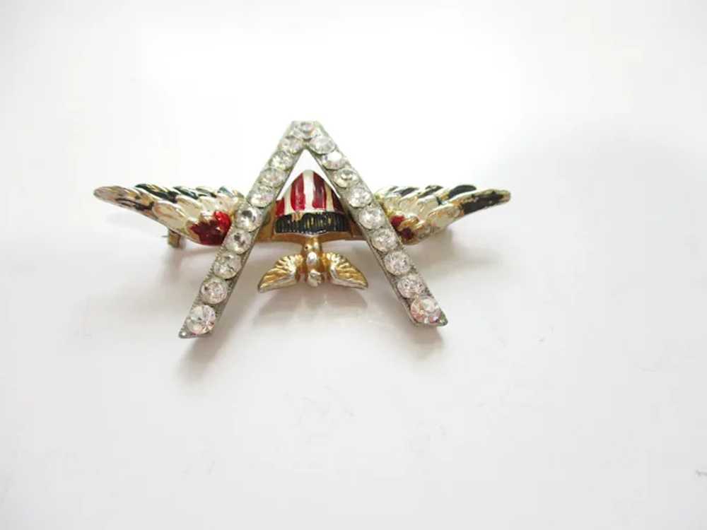 WWII Victory Pin V for Victory Brooch Sweetheart … - image 3