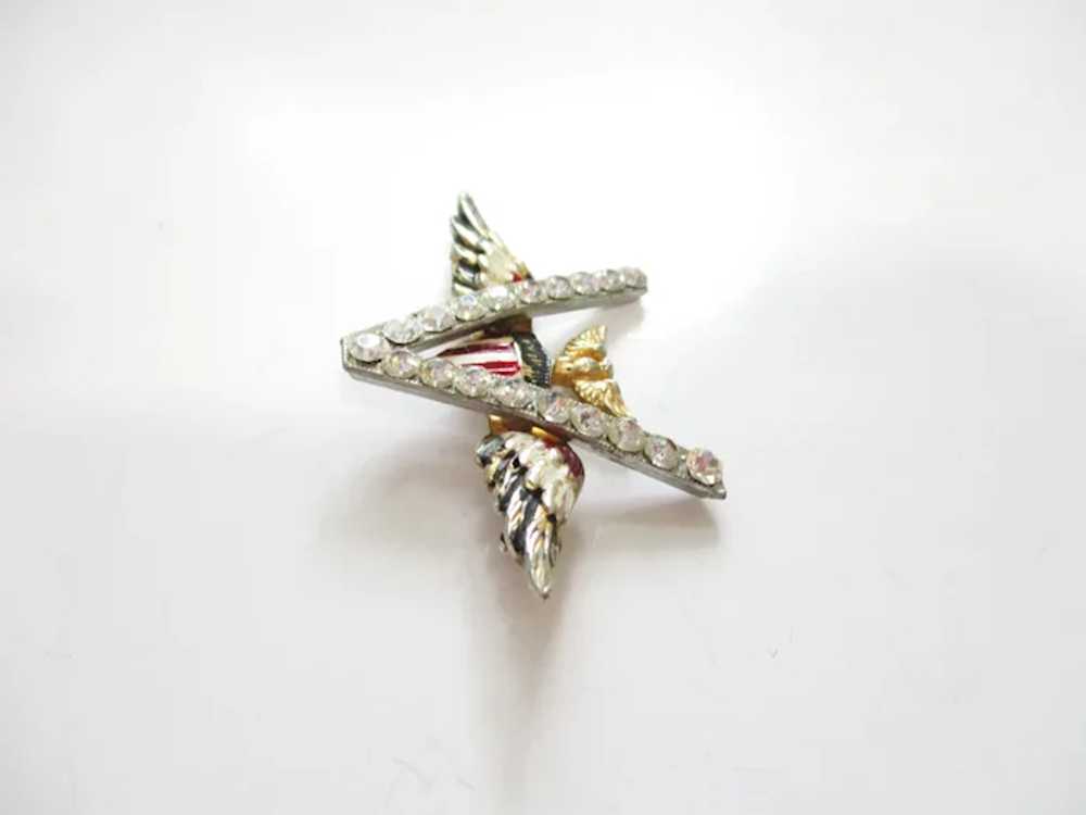 WWII Victory Pin V for Victory Brooch Sweetheart … - image 6