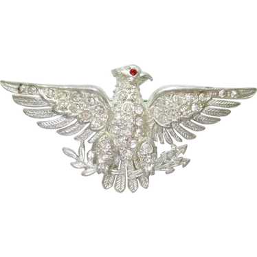 WWII Eagle Brooch Patriotic Sweetheart Jewelry