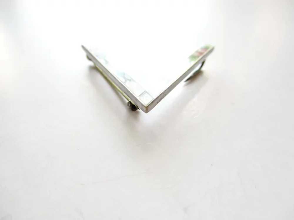 WWII Victory Pin V for Victory Brooch Rhinestones… - image 3