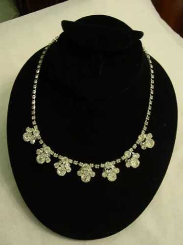 Lovely Elegant Layered Rhinestone Necklace - image 1