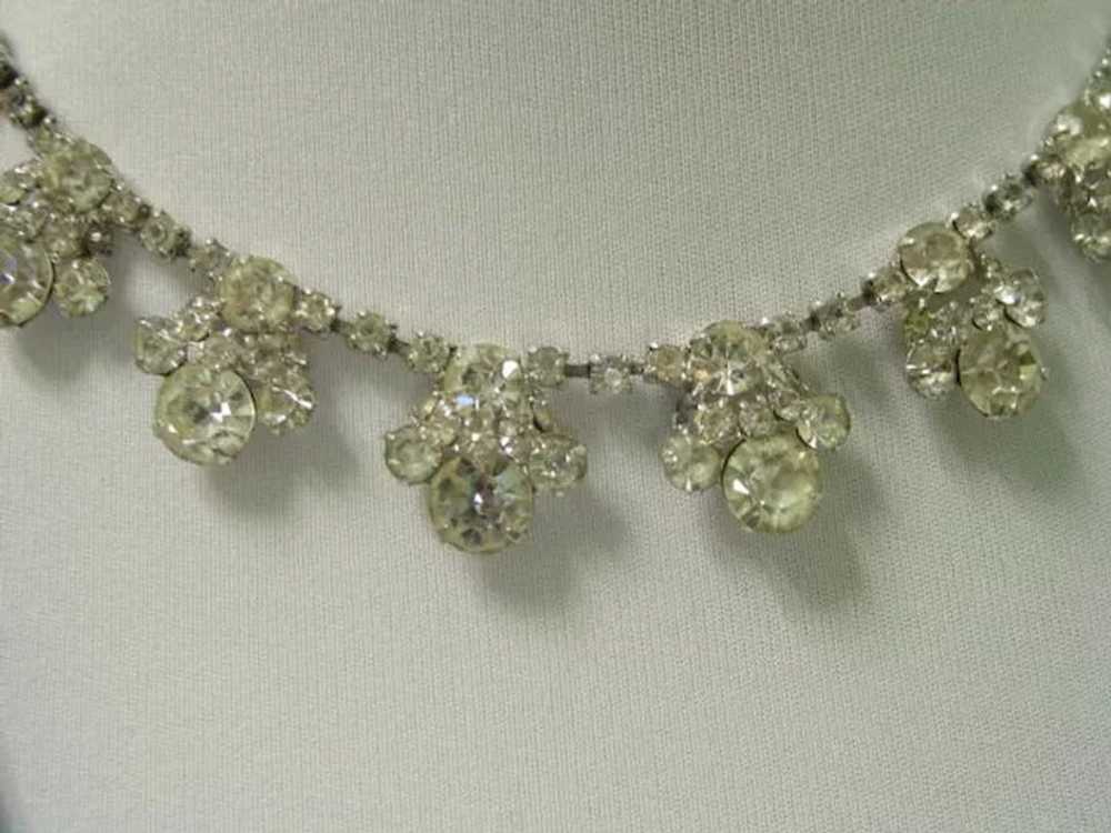 Lovely Elegant Layered Rhinestone Necklace - image 4