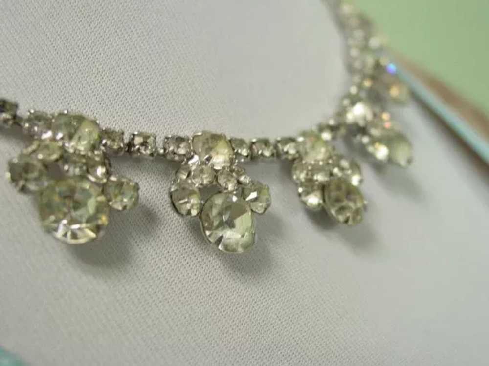 Lovely Elegant Layered Rhinestone Necklace - image 5