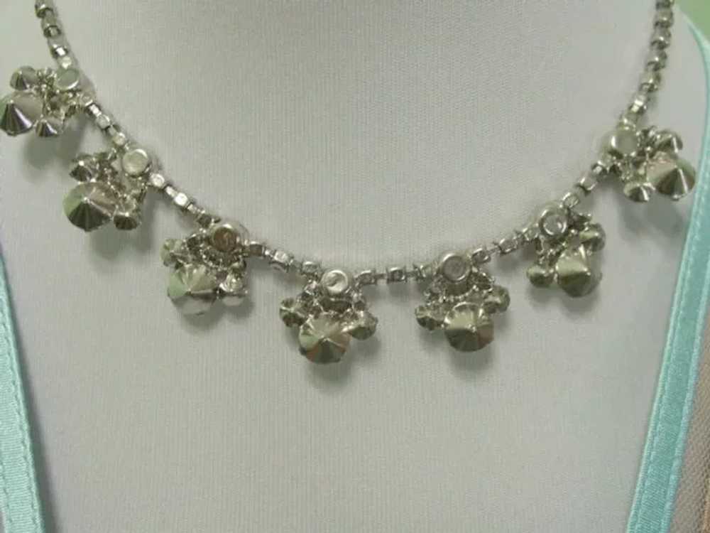Lovely Elegant Layered Rhinestone Necklace - image 7