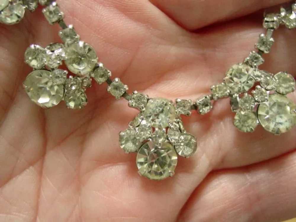 Lovely Elegant Layered Rhinestone Necklace - image 8
