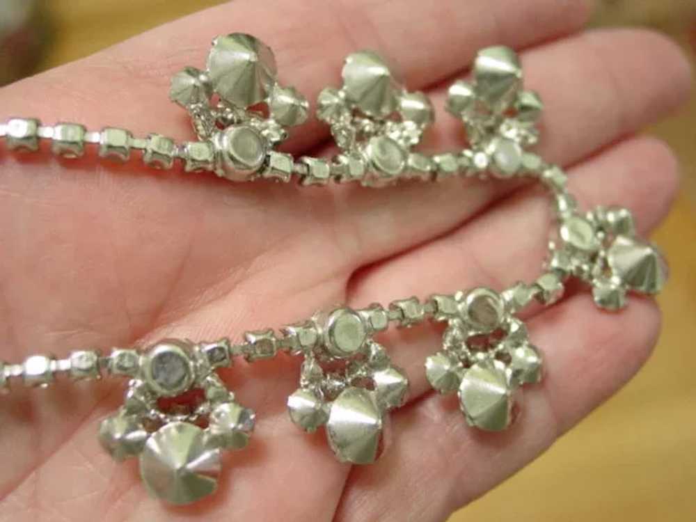 Lovely Elegant Layered Rhinestone Necklace - image 9