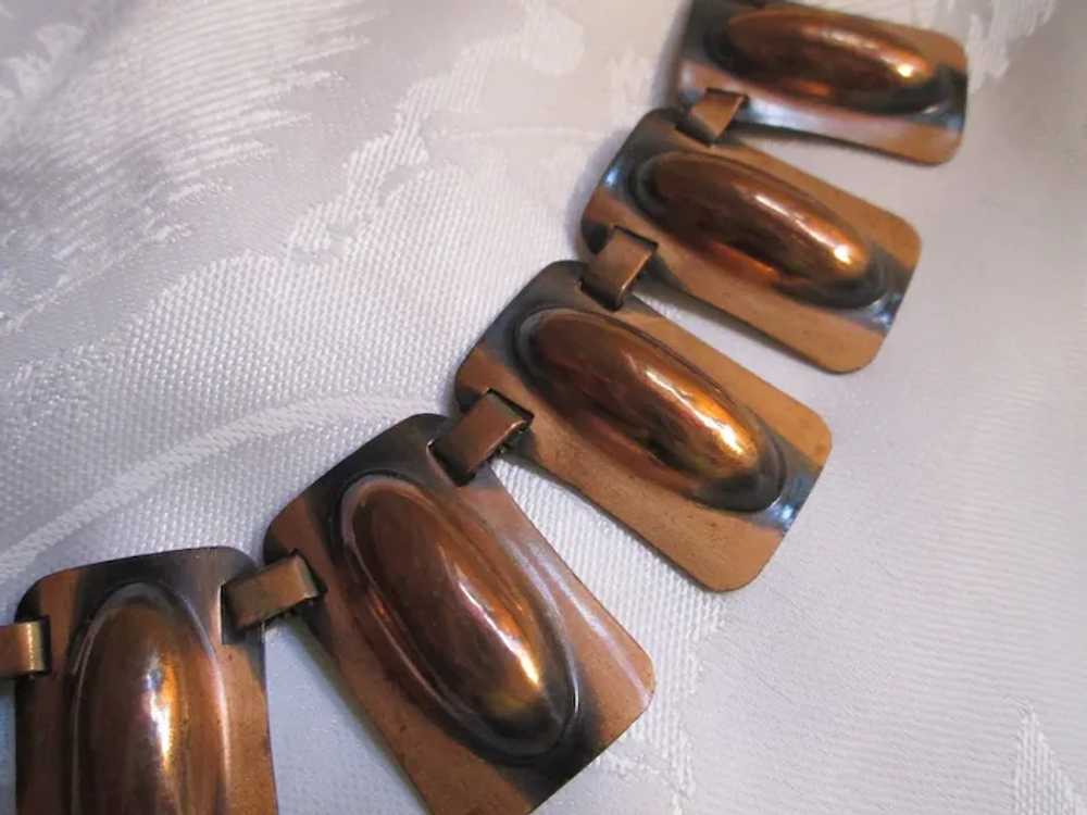 Renoir Rectangular Copper Aluminum Choker and Bra… - image 11