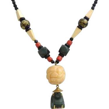 Vintage Asian Buddha Necklace
