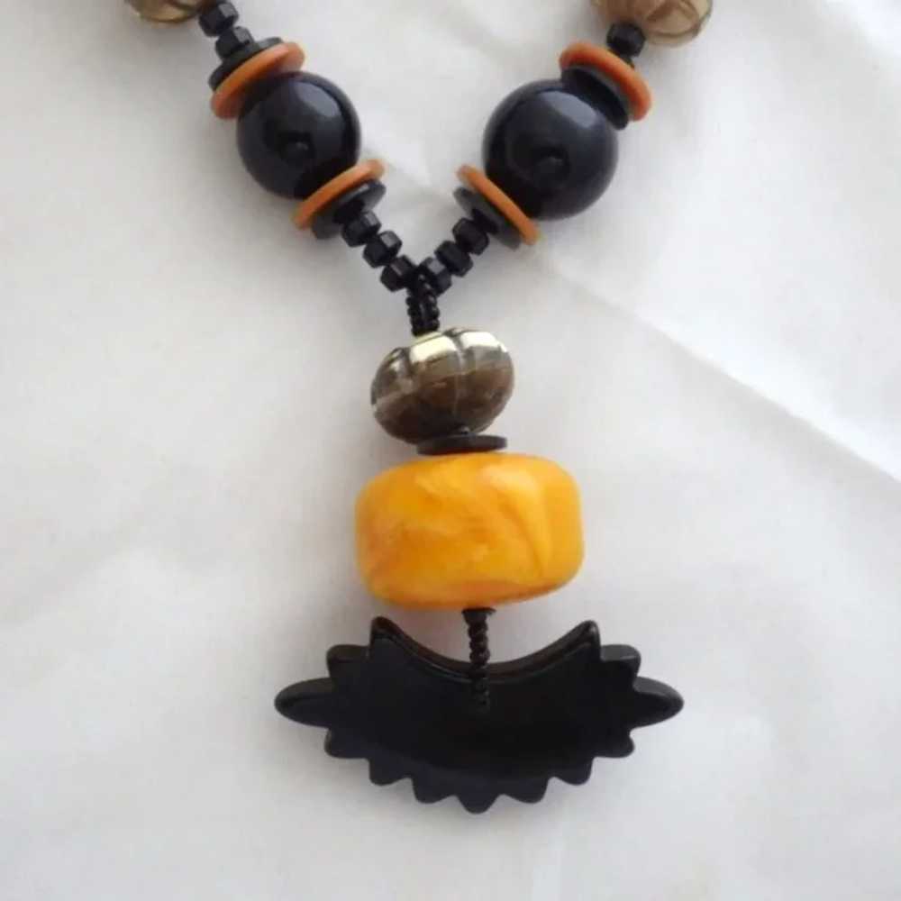 Vintage Chunky Bead Necklace - image 2