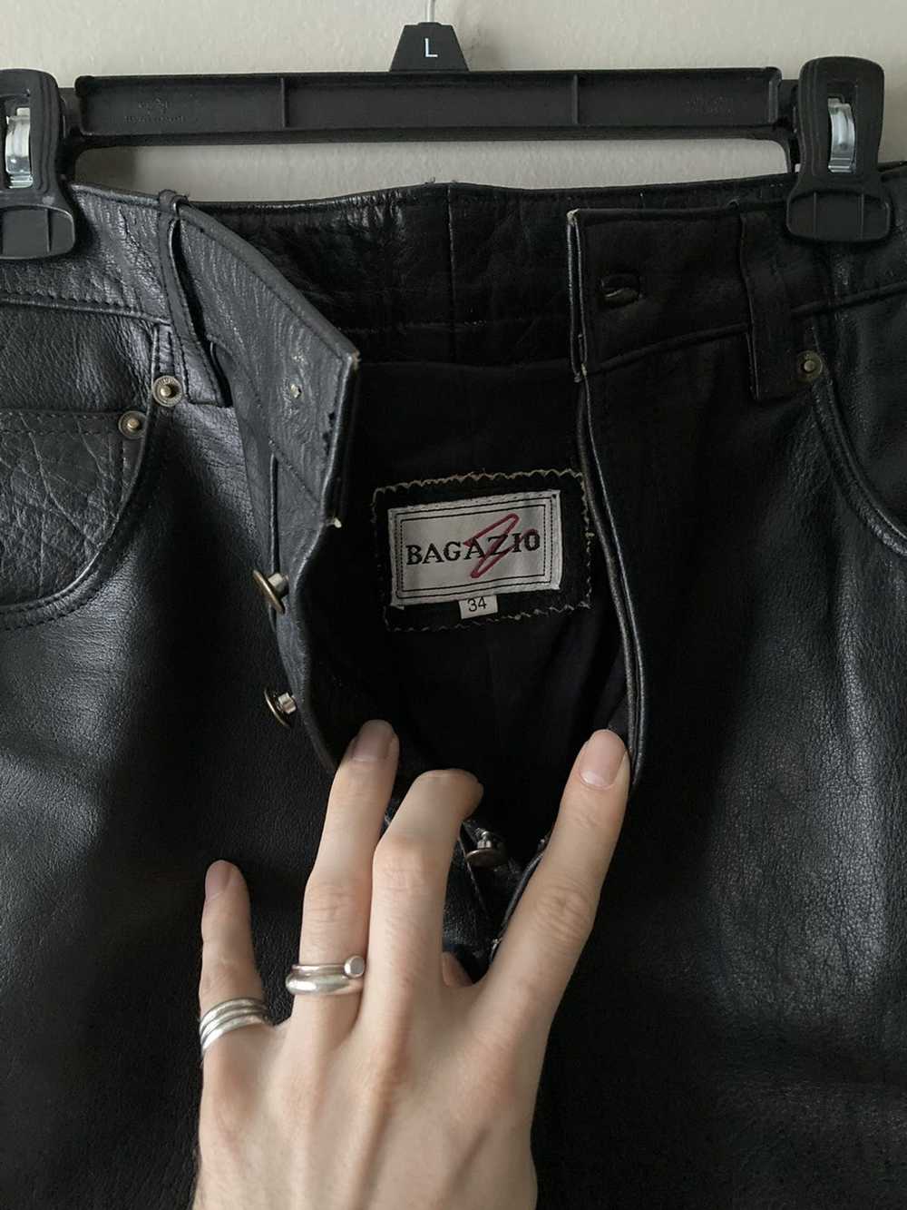Leather × Streetwear × Vintage VINTAGE BLACK BAGA… - image 6