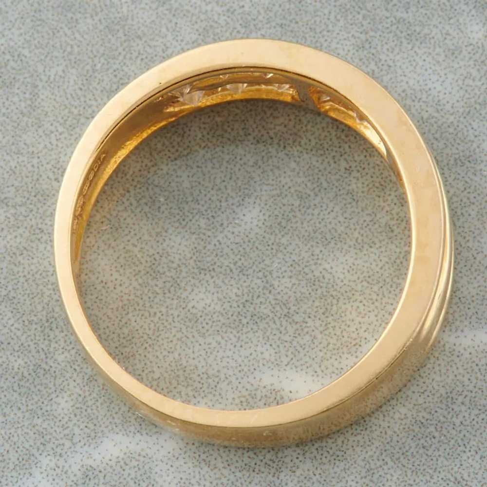 18ct Gold Two Row Diamond Eternity Ring - image 6