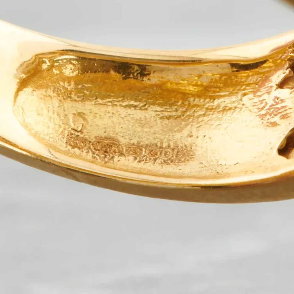 18ct Gold Two Row Diamond Eternity Ring - image 7