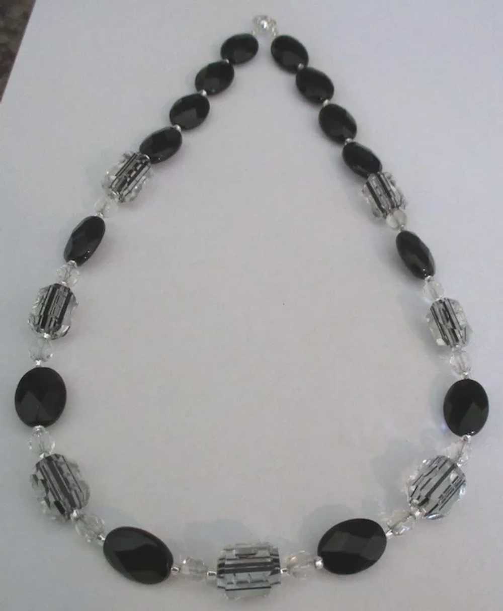 Gorgeous Vintage Faceted Ornate Crystal Bead Neck… - image 2