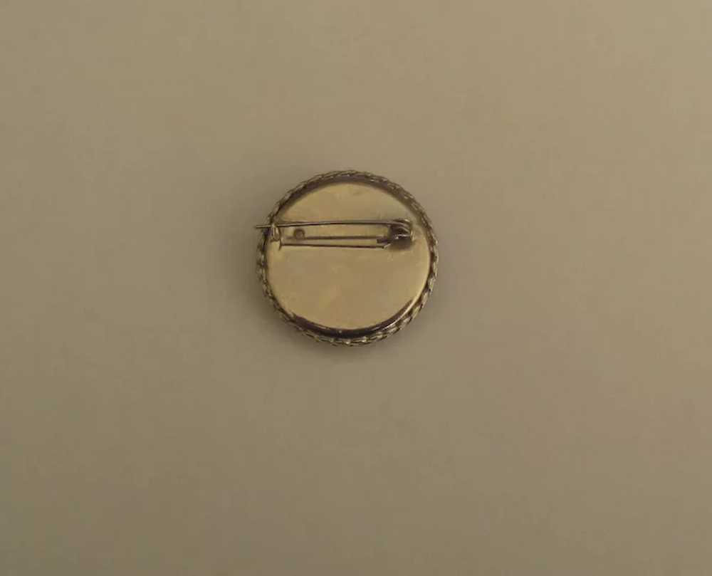 Lovely Petite Point Rose Brooch - image 2