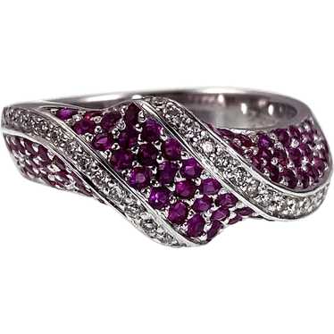 14K, Diamond & Ruby Estate Ring