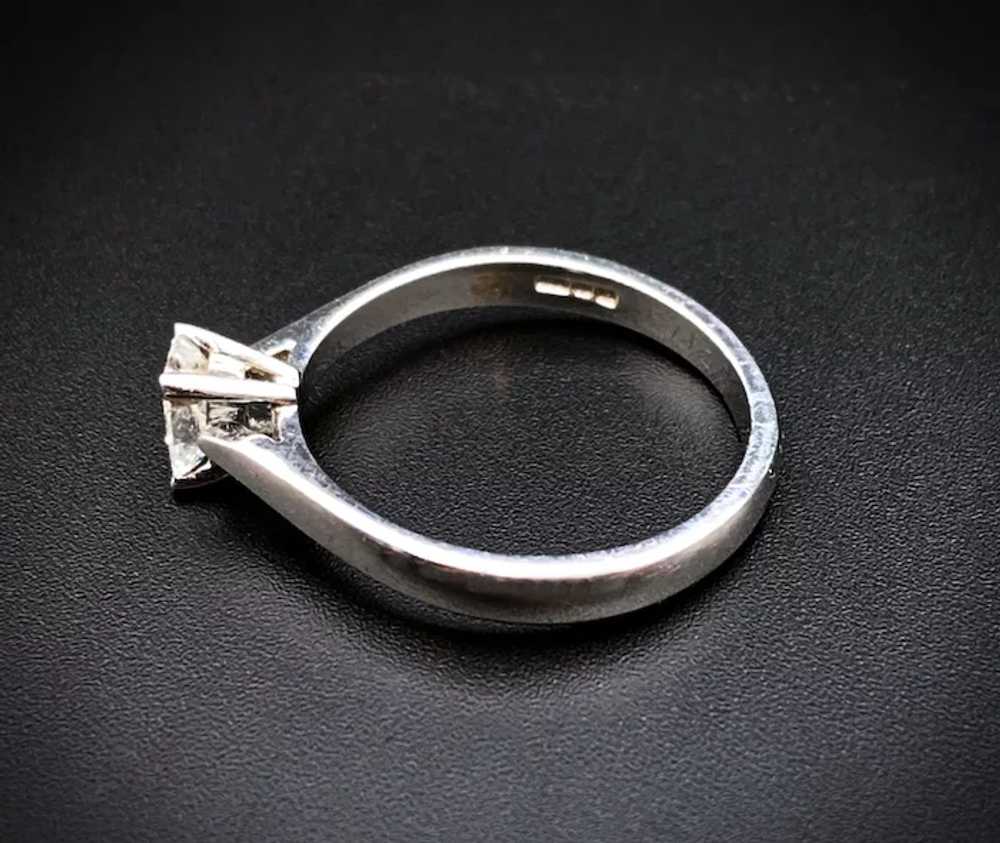 Platinum Diamond Ring Circa 1980-90 - image 2