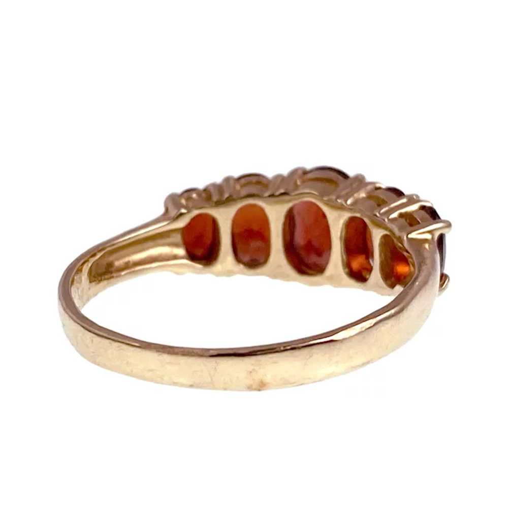 Antique 14K & Garnet Ring - image 4
