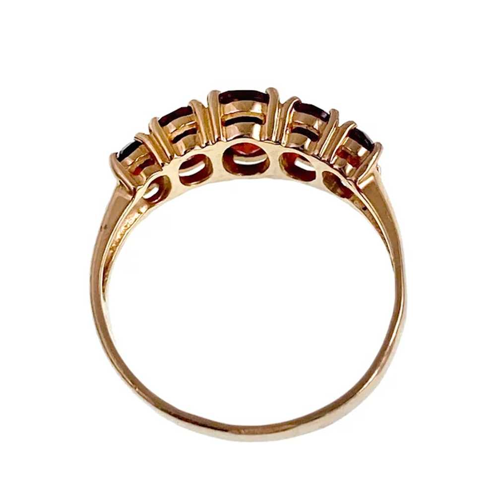 Antique 14K & Garnet Ring - image 6