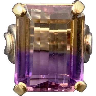 Estate 14K, Silver & Ametrine Ring