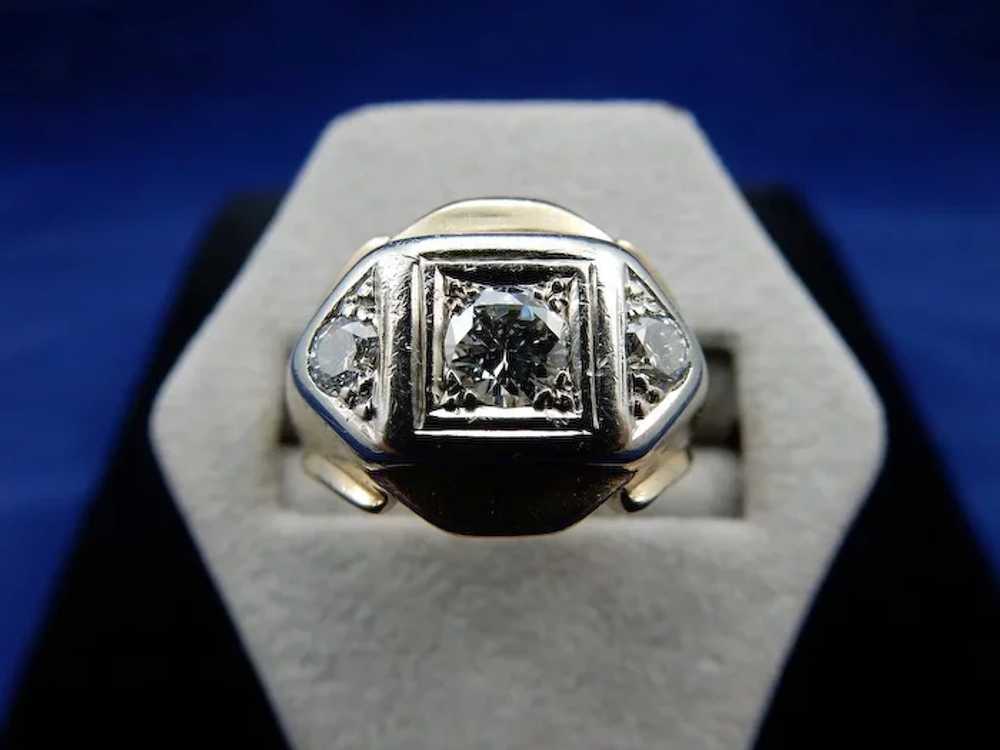 14 Karat Vintage Dec o Men's Diamond Ring - image 2