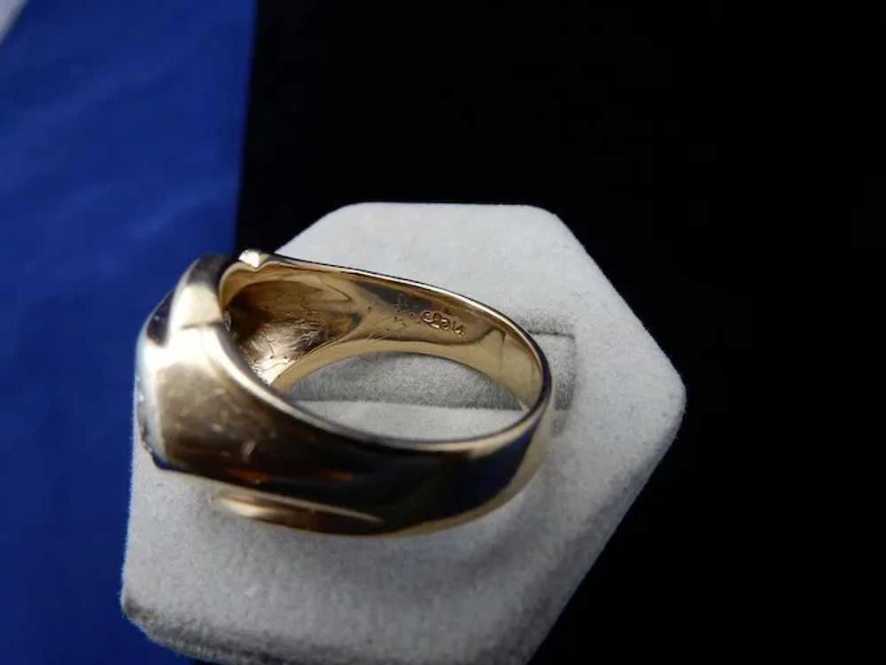14 Karat Vintage Dec o Men's Diamond Ring - image 4