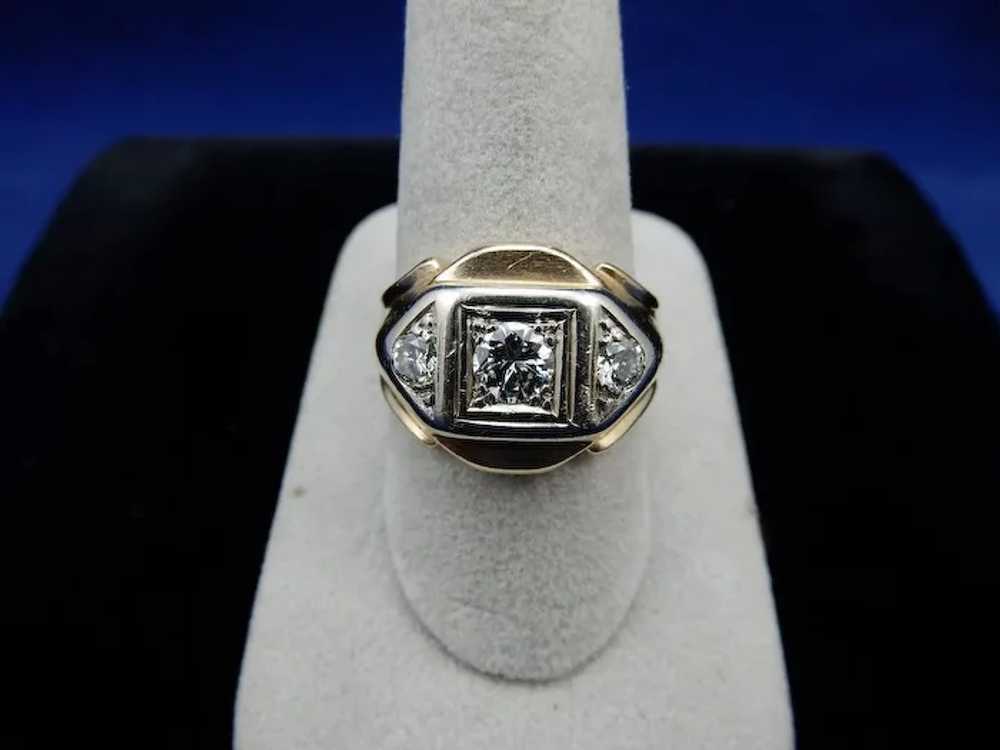 14 Karat Vintage Dec o Men's Diamond Ring - image 7