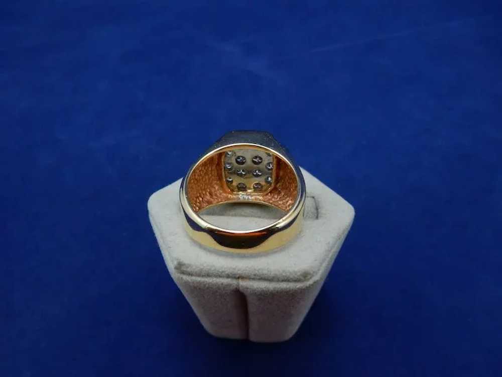 14 Karat Mens Diamond Ring - image 4