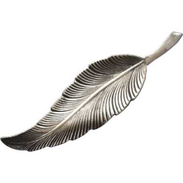 Sterling Silver Feather Figural Pin