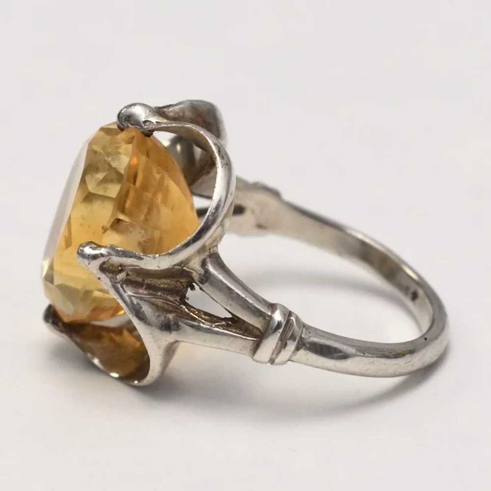 Gold Filled w/ Prong Set Oval Cut Citrine Ring - … - image 3