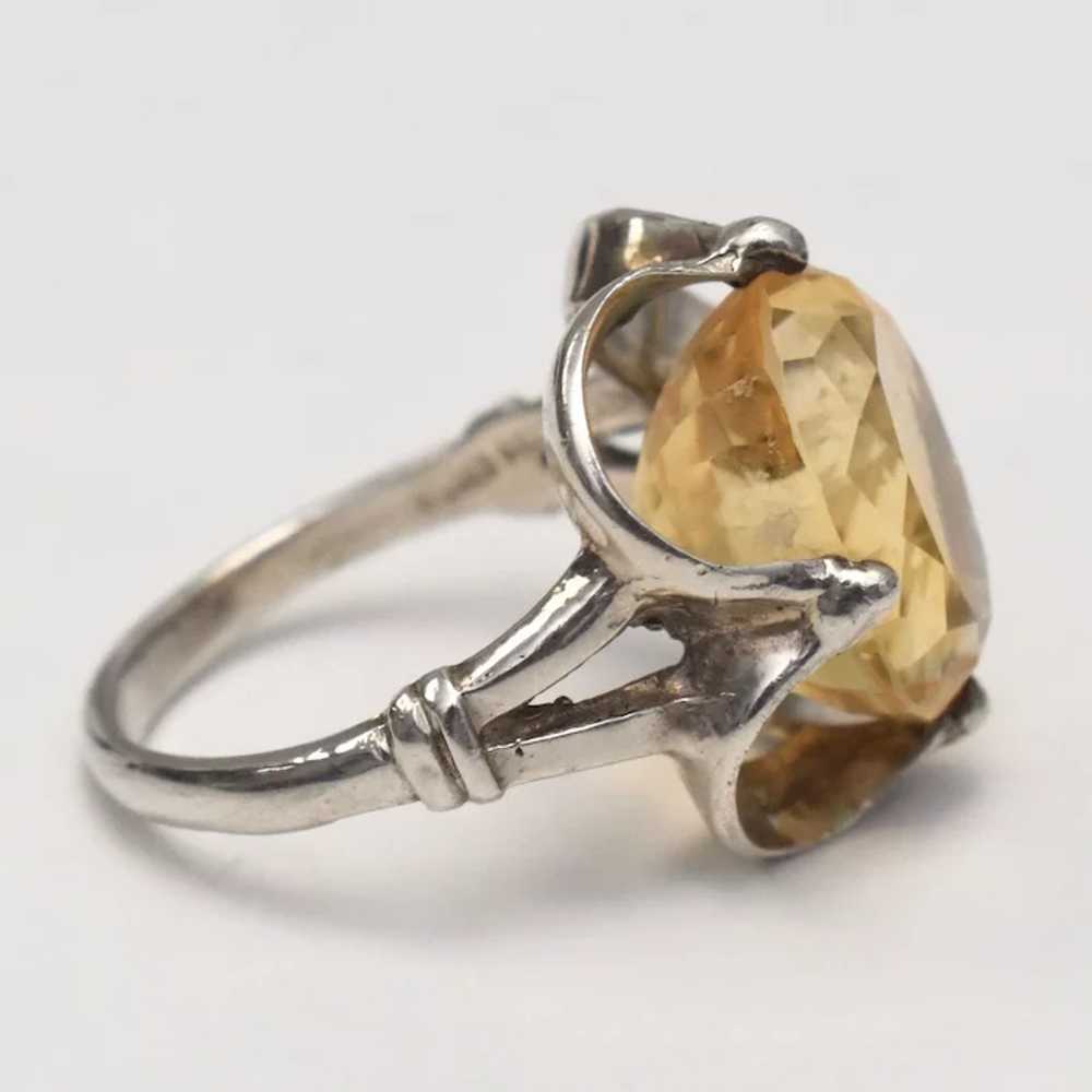 Gold Filled w/ Prong Set Oval Cut Citrine Ring - … - image 4