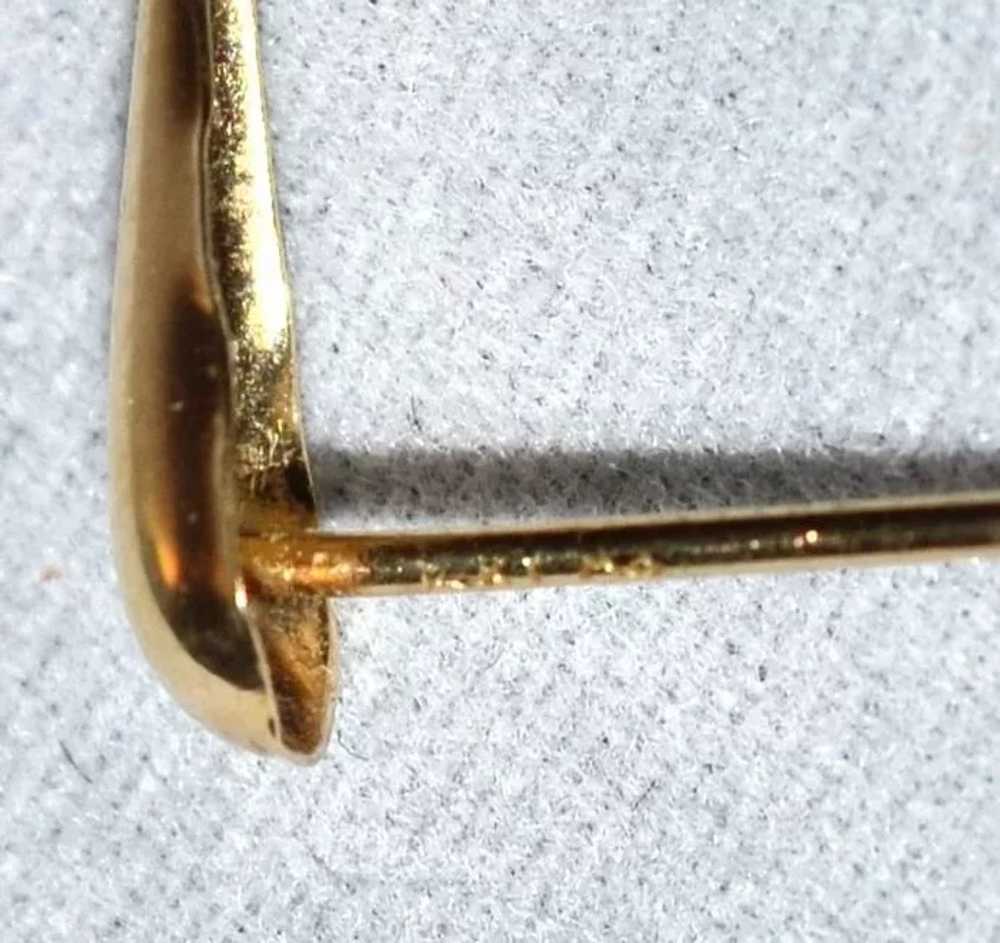 Circa 1970s 14K Gold Cone-Shaped Dangle Earrings - image 7