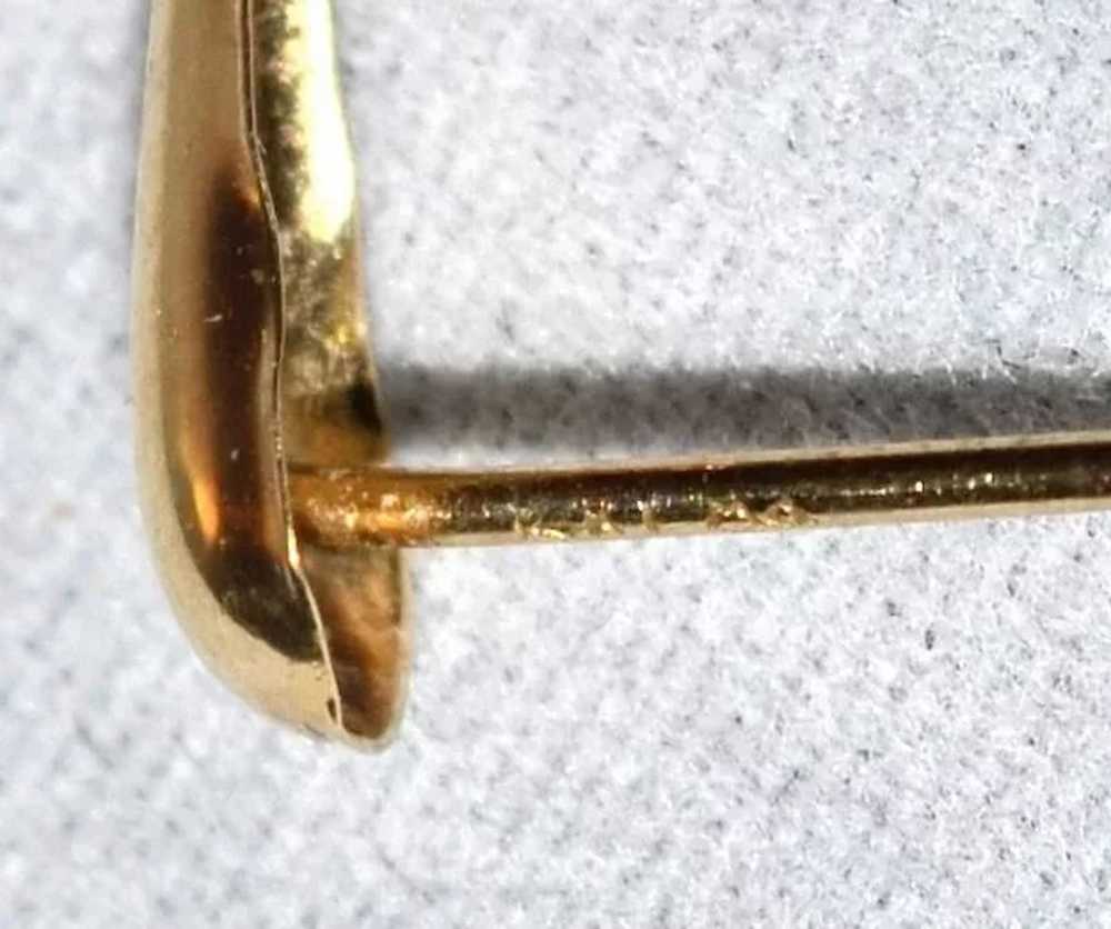 Circa 1970s 14K Gold Cone-Shaped Dangle Earrings - image 8
