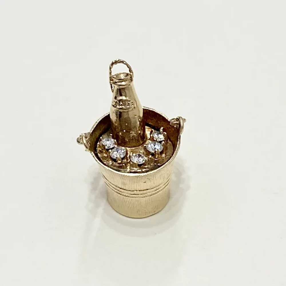 Moving Champagne in Ice Bucket Vintage Charm Diam… - image 2